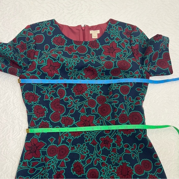 J Crew Short-sleeve Floral Printed Shift Dress 6 - Picture 5 of 8